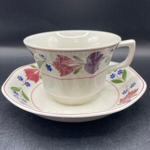 Adams China Old Colonial (newer) Cup & Saucer Vintage Ironstone, 7 available